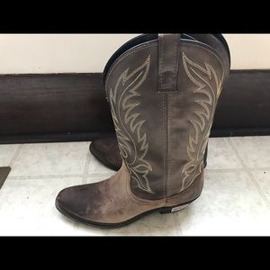 Laredo Cowboy distressed boots brown 8M